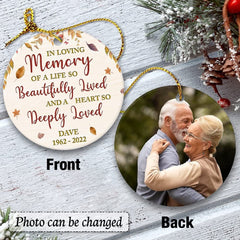 Personalized Ceramic Ornament Memorial In Loved One
