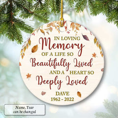 Personalized Ceramic Ornament Memorial In Loved One