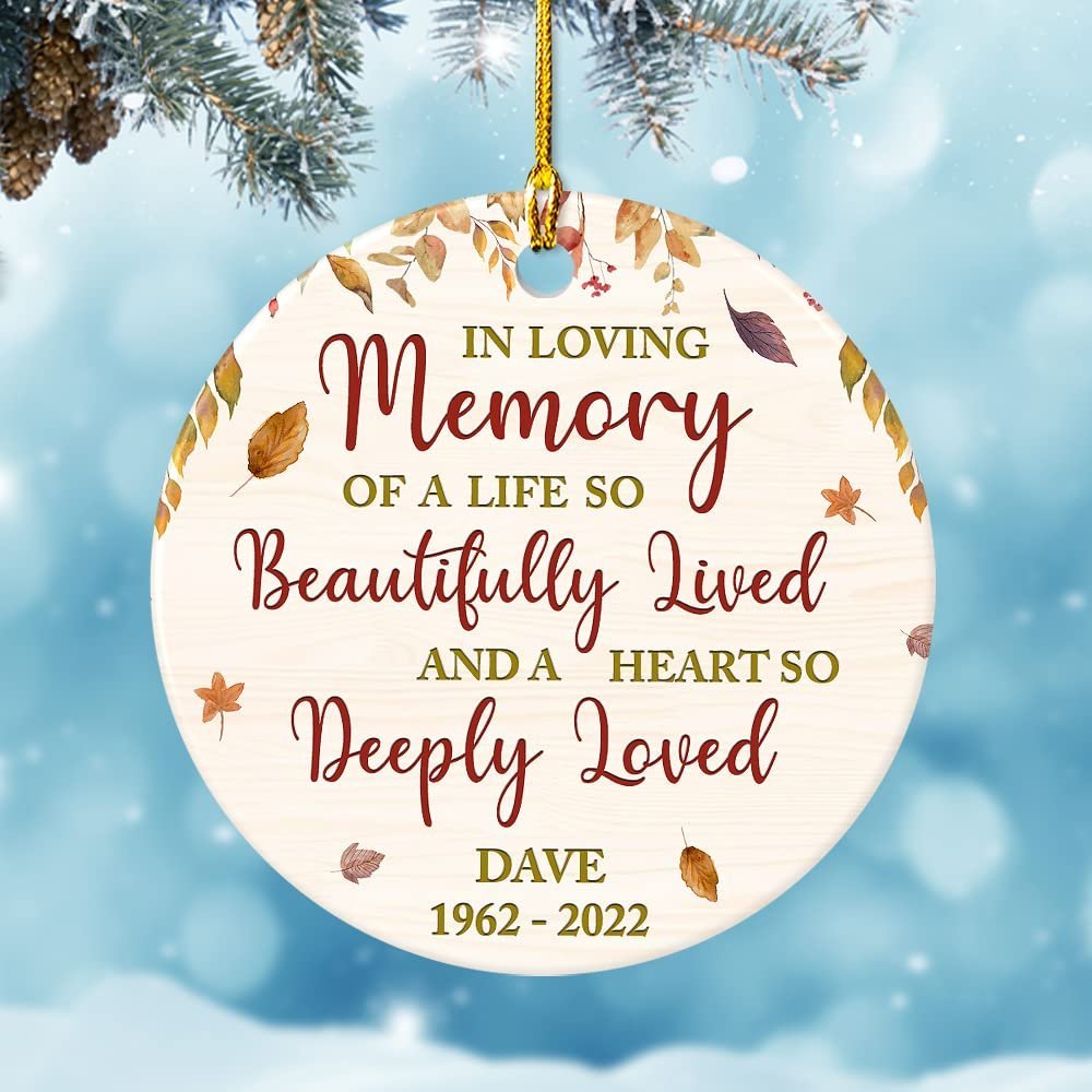Personalized Ceramic Ornament Memorial In Loved One