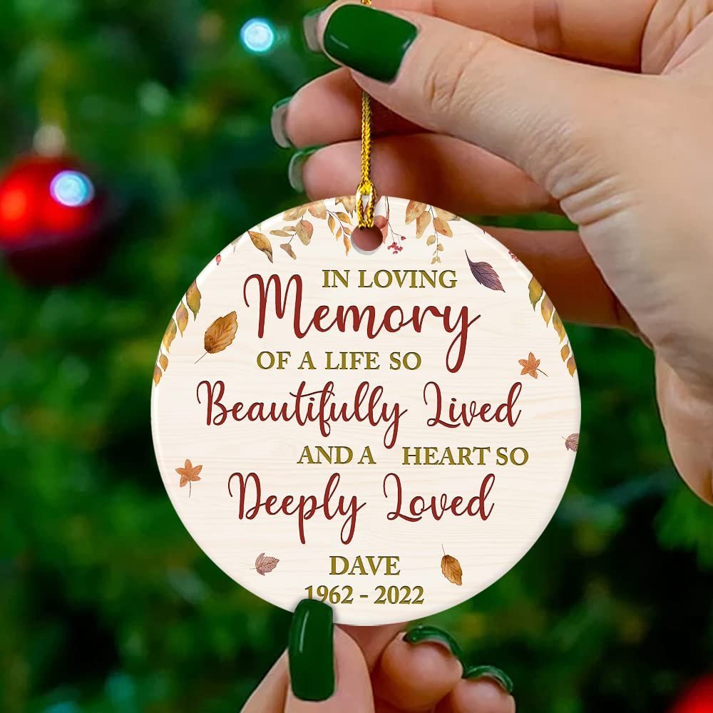 Personalized Ceramic Ornament Memorial In Loved One