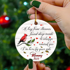 Personalized Ceramic Ornament Memorial Mommy From Heaven
