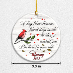 Personalized Ceramic Ornament Memorial Mommy From Heaven