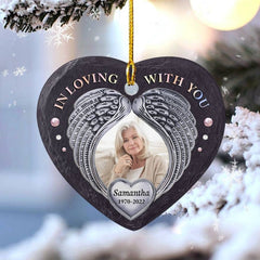 Personalized Ceramic Ornament Memorial Stone Drawing Gift