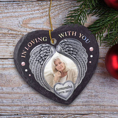 Personalized Ceramic Ornament Memorial Stone Drawing Gift