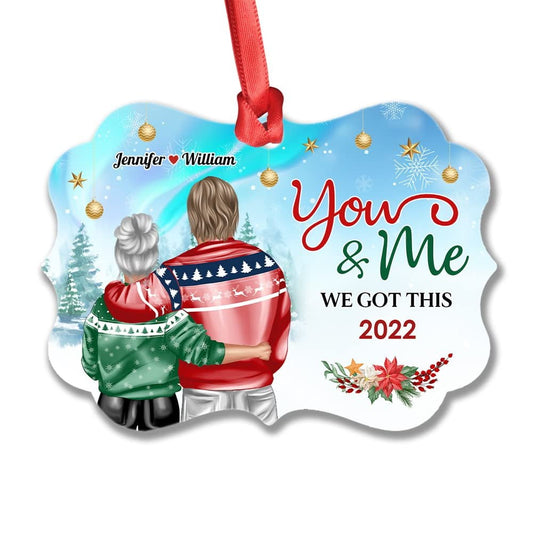 Personalized Christmas Couple Custom Ornament