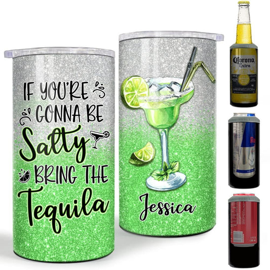 Personalized Cocktail Can Cooler Gift Tequila Lovers For Sister Bestie