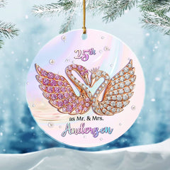 Personalized Couple Anniversary Ornament Jewelry Gift