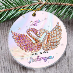 Personalized Couple Anniversary Ornament Jewelry Gift