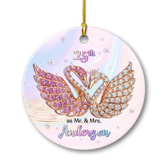Personalized Couple Anniversary Ornament Jewelry Style