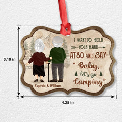 Personalized Couple Camping Ornament for Camping Lovers
