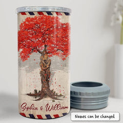 Personalized Couple Can Cooler Letter To My Wife Tree For Couple