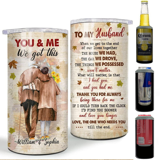 Personalized Couple Can Cooler To My Husband Vintage Style From Wife