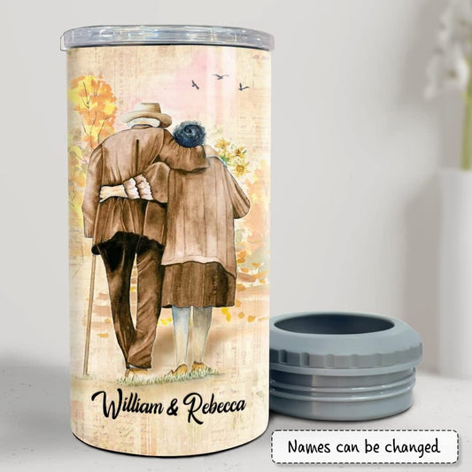 Personalized Couple Can Cooler To My Wife Anniversary Vintage Style
