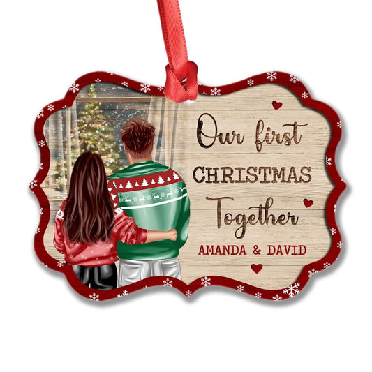 Personalized Couple Ornament First Christmas Together