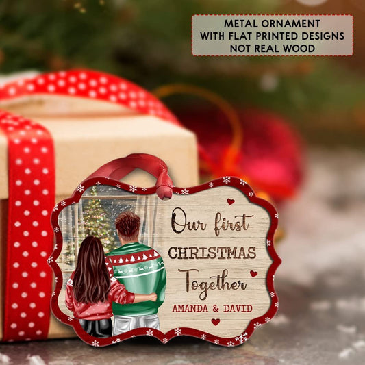 Personalized Couple Ornament First Christmas Together