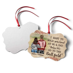 Personalized Couple Ornament for Baseball Lovers