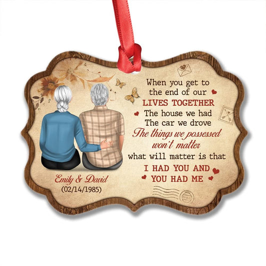 Personalized Couple Ornament Gift for Husband Wife