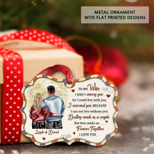 Personalized Couple Ornament Letter to My Wife