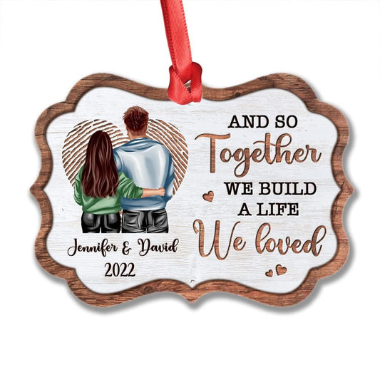 Personalized Couple Ornament Together Build A Life