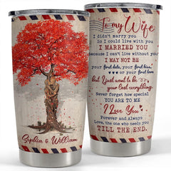Personalized Couple Tumbler Letter To My Wife From Husband Gift