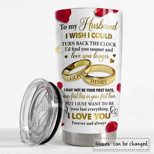 Personalized Couple Tumbler To My Husband Couple Rings From Husband