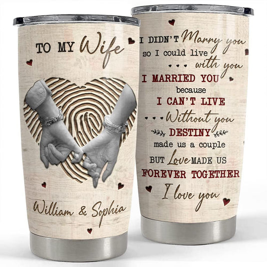 Personalized Couple Tumbler To My Wife Engraved Style From Husband