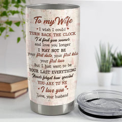Personalized Couple Tumbler To Wife Roses Vintage Style From Husband