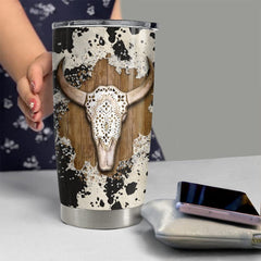 Personalized Cow Tumbler Gift For Cowgirl Friend For Animal Lover