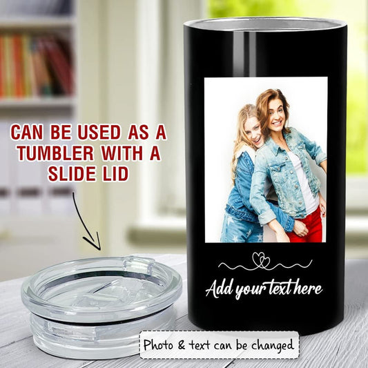 Personalized Custom Photo Can Cooler For Best Friends Sister Soulmate