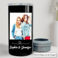 Personalized Custom Photo Can Cooler For Best Friends Sister Soulmate
