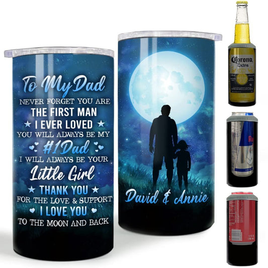 Personalized Dad Can Cooler Father And Daughter Love To The Moon