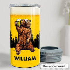 Personalized Dad Can Cooler Funny Bear Not Dad Bod For Father