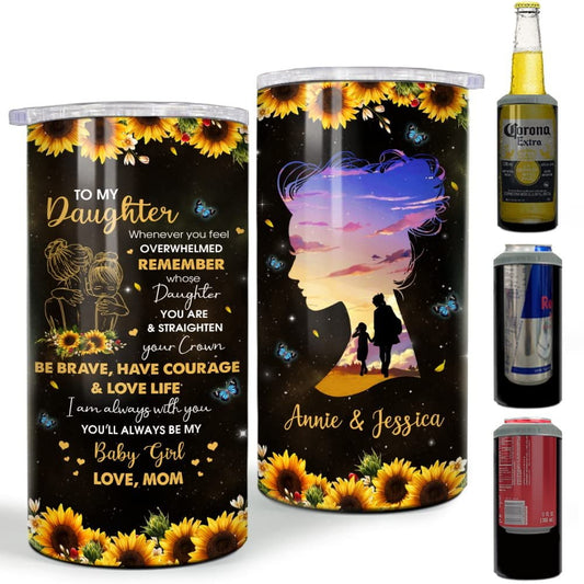 Personalized Daughter Gifts Can Cooler Sunflower Gift From Mom
