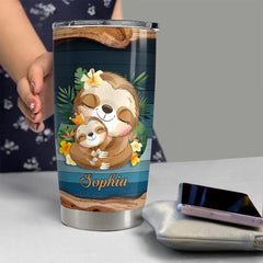 Personalized Daughter Tumbler Baby Sloth Gift From Mom For Daughter