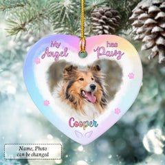 Personalized Dog Memorial Ornament Ceramic Lovers Pet Owner