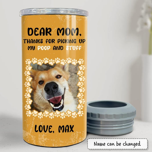 Personalized Dog Mom Can Cooler Custom Dog Photo For Fur Mama