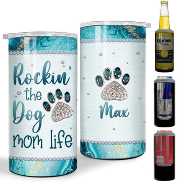 Personalized Dog Mom Can Cooler Jewelry Style Dog Lover For Fur Mama