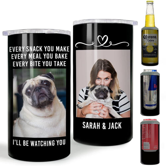 Personalized Dog Photo Can Cooler Every Snack You Make For Dogs Lover