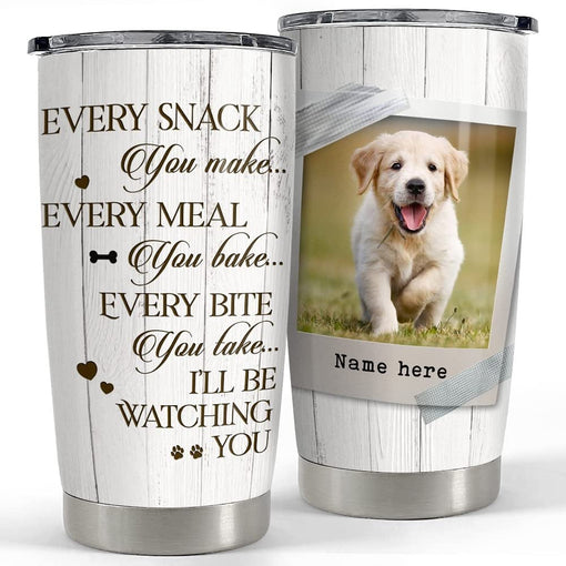 Personalized Dog Photo Every Snack You Make Wood Style For Dog Lover