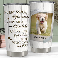 Personalized Dog Photo Every Snack You Make Wood Style For Dog Lover