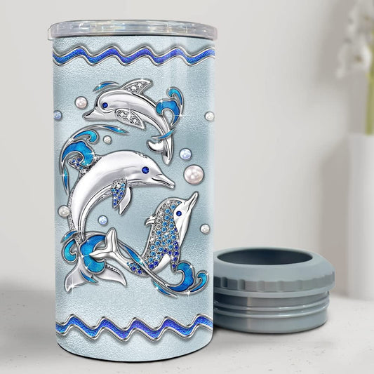 Personalized Dolphin Can Cooler Jewelry Style For Women Sister
