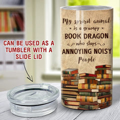 Personalized Dragon Can Cooler Book Dragon For Books Dragons Lovers