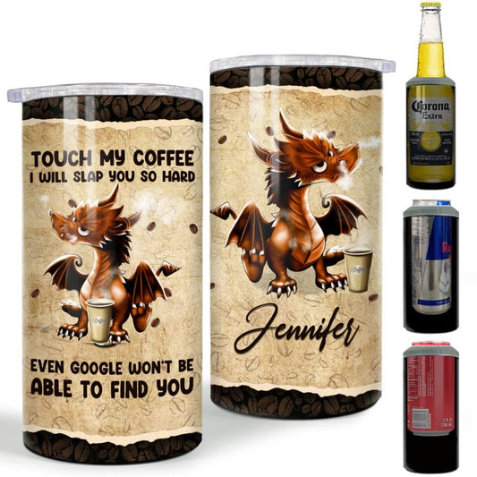 Personalized Dragon Lovers Coffee Can Cooler Gift For Women Sister