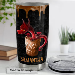 Personalized Dragon Tumbler Funny Dragon Coffee For Friend Lover