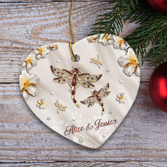 Personalized Dragonfly Ornament Mother And Daughter Style