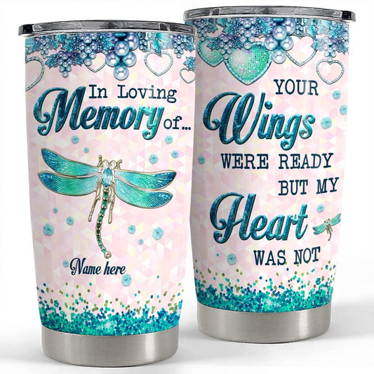 Personalized Dragonfly Tumbler Memorial For Animal Lover Best Gift