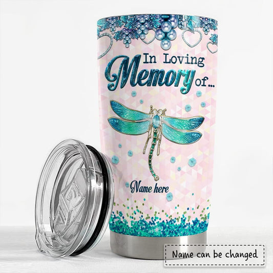 Personalized Dragonfly Tumbler Memorial For Animal Lover Best Gift