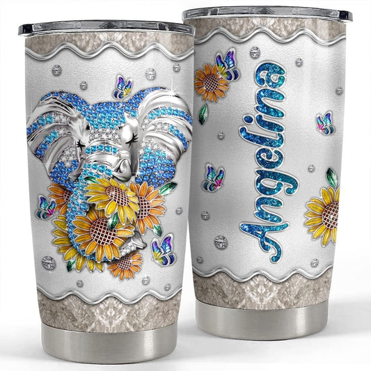 Personalized Elephant Tumbler Jewelry Style And Sunshine Gift Idea