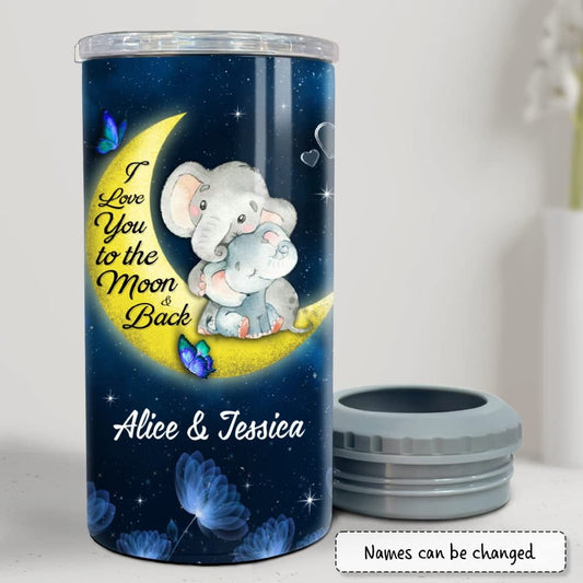 Personalized Elephants Mom Can Cooler Animal Gift Being A Mom