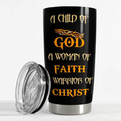Personalized Faith Tumbler Warrior Lion God For Women For Girl